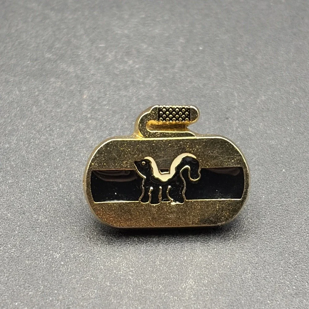 Curling Stone Skunk Lapel‎ Hat Pin